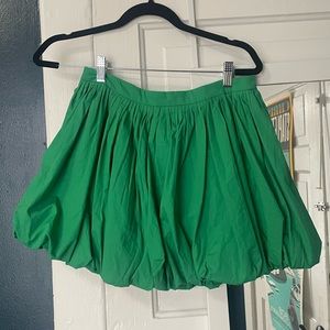 NWT TCEC Green bubble hem skirt size S
